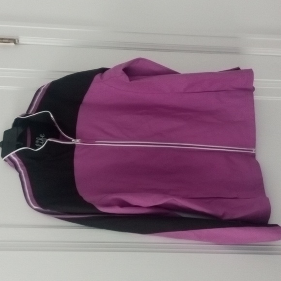 women XL track jacket purple and black zip front - Picture 2 of 2